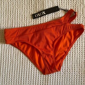 XOXO Women's Vibrant Orange Bikini Bottom